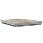 Bettgestell Grau Sonoma 150x200 cm Holzwerkstoff
