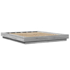 Bettgestell Grau Sonoma 150x200 cm Holzwerkstoff