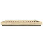 Bettgestell Sonoma-Eiche 140x200 cm Holzwerkstoff