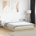 Bettgestell Sonoma-Eiche 140x200 cm Holzwerkstoff