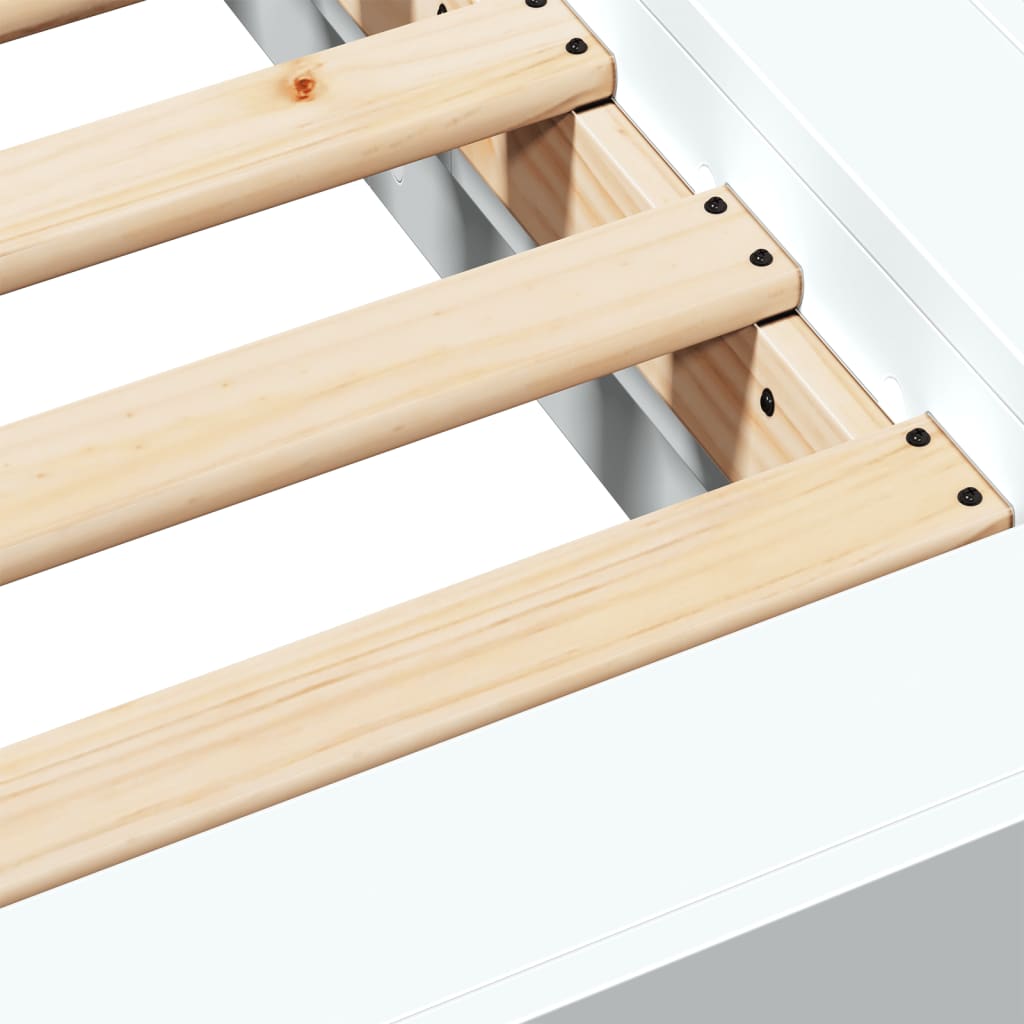 Bettgestell Weiß 90x190 cm Holzwerkstoff