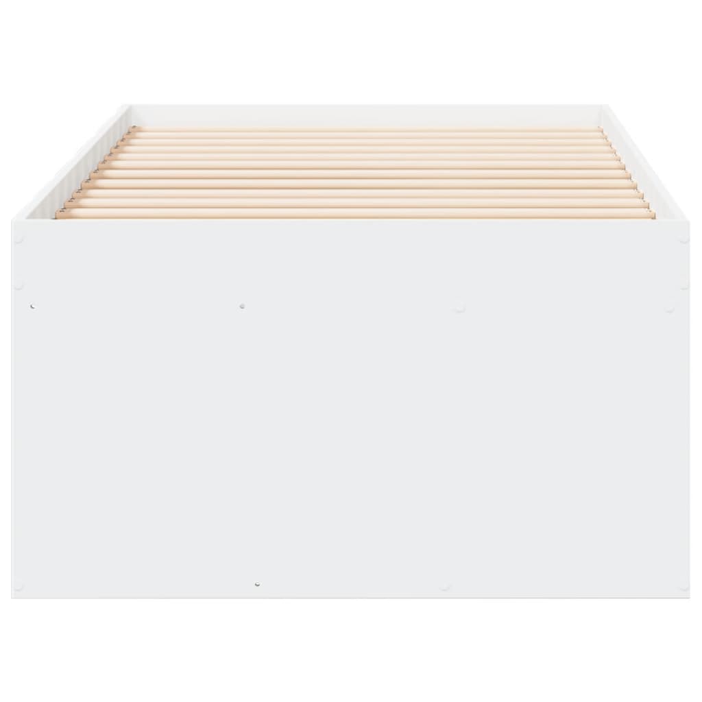 Tagesbett mit Schubladen ohne Matratze Weiß 90x200 cm
