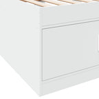 Tagesbett mit Schubladen ohne Matratze Weiß 90x200 cm