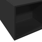 Bettgestell Schwarz 150x200 cm Holzwerkstoff
