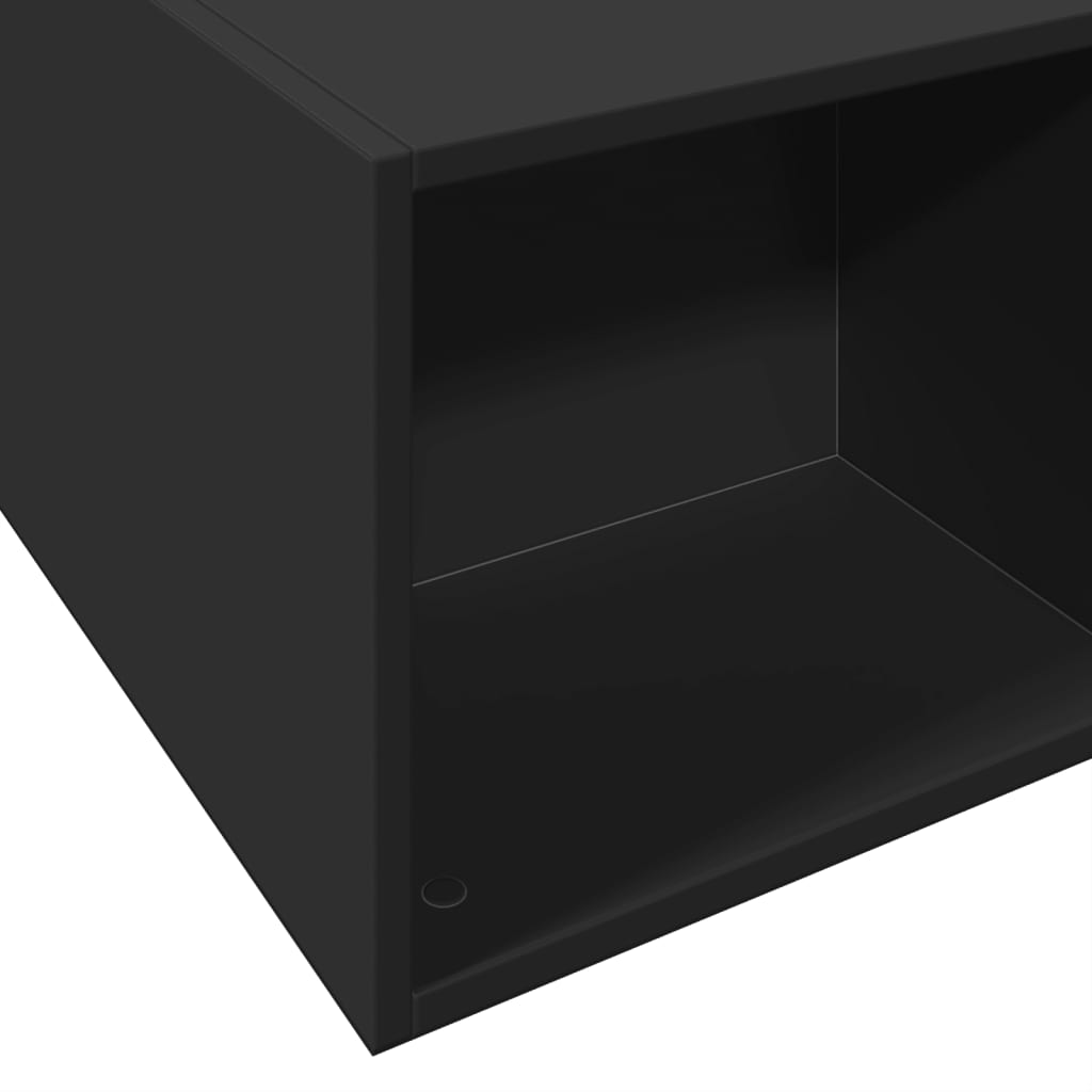 Bettgestell Schwarz 150x200 cm Holzwerkstoff