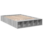 Bettgestell Grau Sonoma 120x190 cm Holzwerkstoff