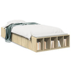 Bettgestell Sonoma-Eiche 90x190 cm Holzwerkstoff