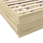 Bettgestell mit Schubladen Sonoma-Eiche 90x190 cm Holzwerkstoff