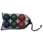 8-tlg. Boccia-Spielset mit Tragetasche Massivholz Kiefer
