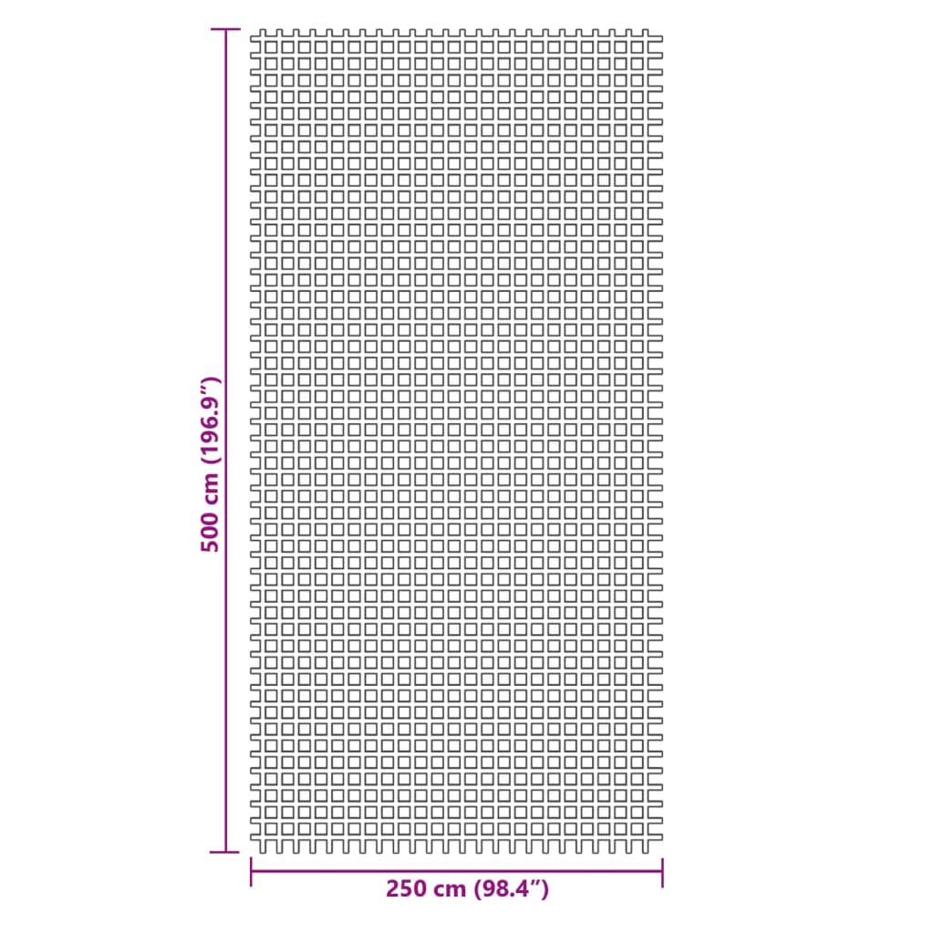 Zeltteppich Blau 5x2,5 m