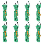 Zeltleinen mit Seilspannern 8 Stk. Reflektierend 4 m 4 mm