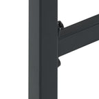 Barhocker 4 Stk. Schwarz 38x38x80 cm Pulverbeschichteter Stahl
