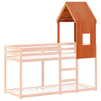 Dach für Kinderbett Wachsbraun 60x89x134,5 cm Massivholz