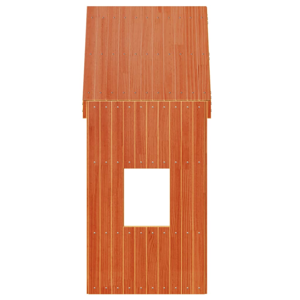 Dach für Kinderbett Wachsbraun 60x89x134,5 cm Massivholz