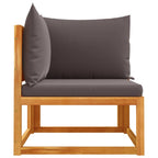Gartensofa-Ecke mit Kissen Holz Akazie & Seil