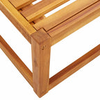 3-tlg. Gartensofa-Set mit Kissen Holz Akazie & Seil