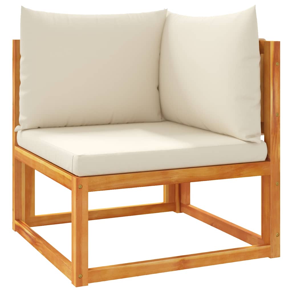 Gartensofa-Ecke mit Kissen Holz Akazie & Seil