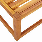 3-tlg. Gartensofa-Set mit Kissen Holz Akazie & Rattan