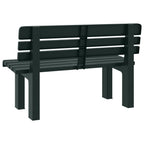 Gartenbank Grün 110x52x71 cm Polypropylen