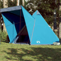 Tipi-Familienzelt 6 Personen Blau Wasserdicht