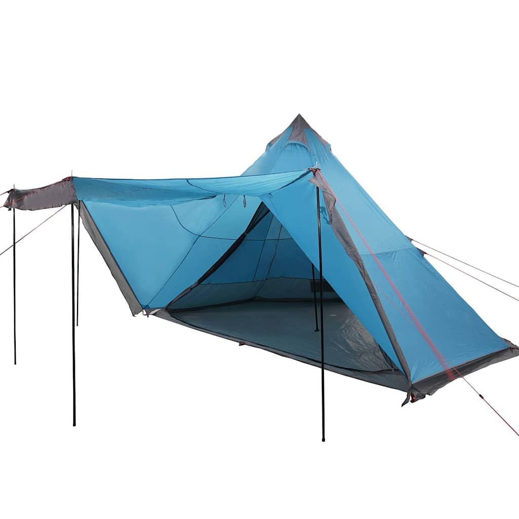 Tipi-Familienzelt 8 Personen Blau Wasserdicht