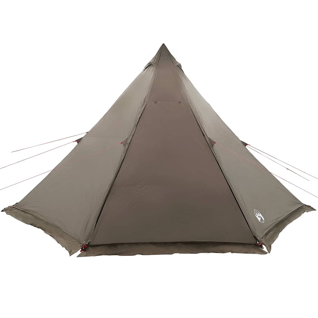 Tipi-Familienzelt 8 Personen Braun Wasserdicht