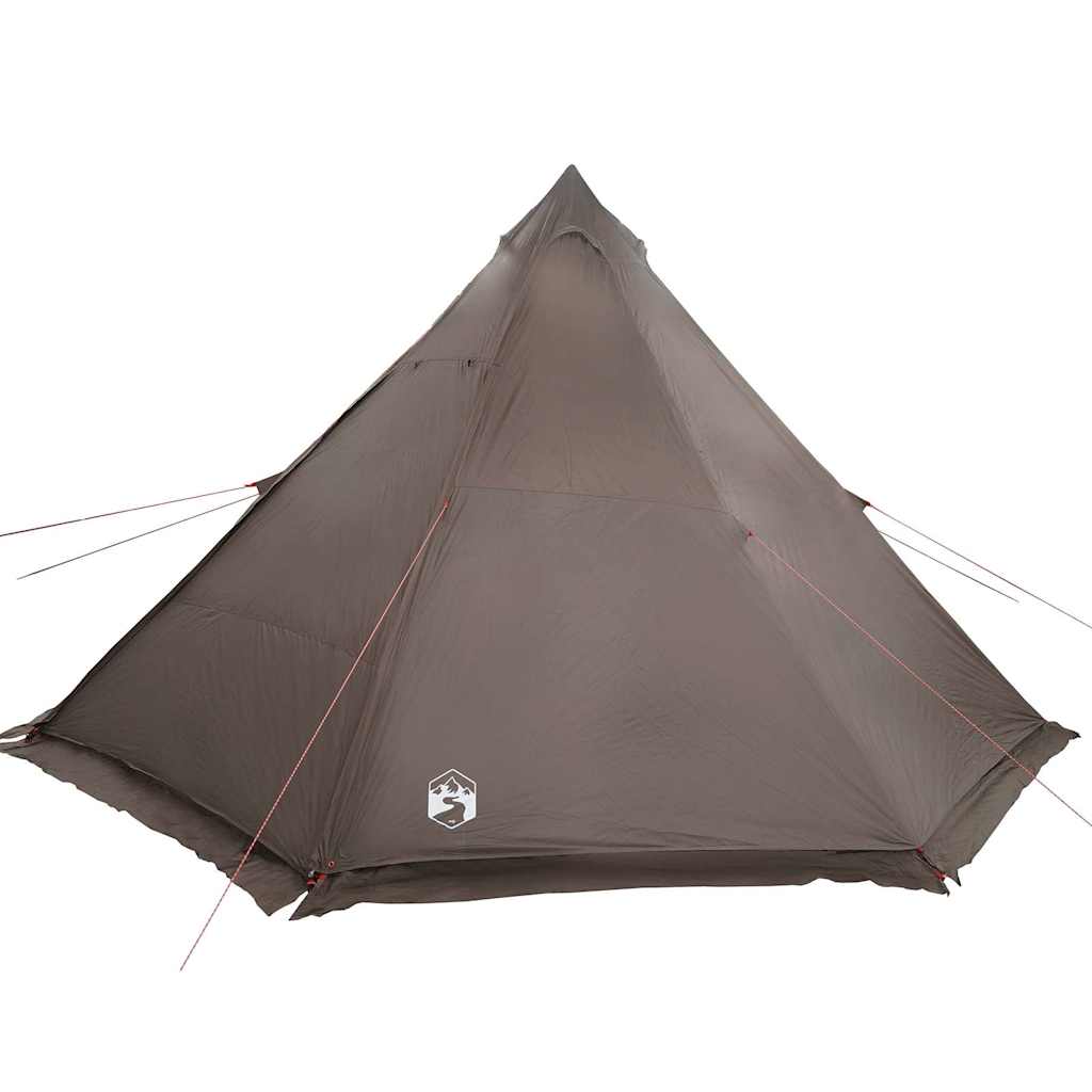 Tipi-Familienzelt 8 Personen Braun Wasserdicht