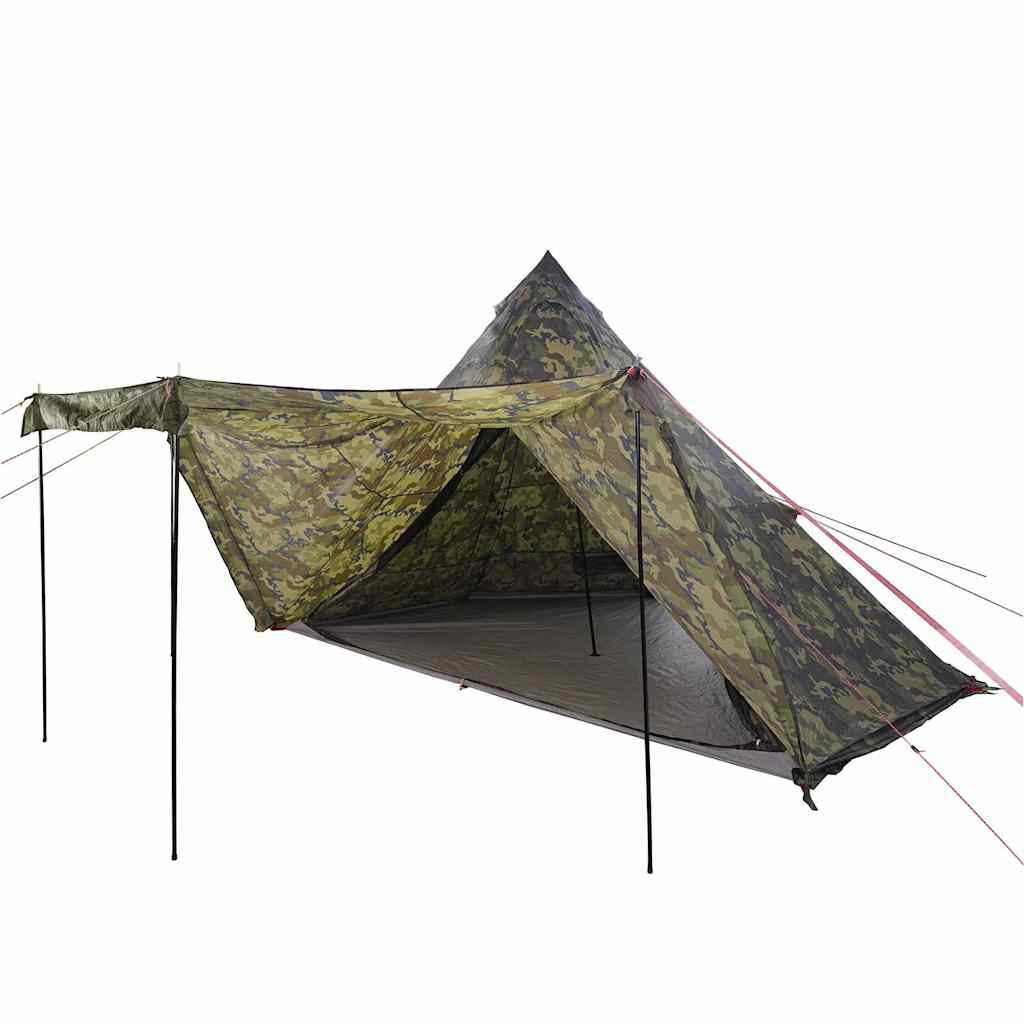 Tipi-Familienzelt 8 Personen Tarnmuster Wasserdicht