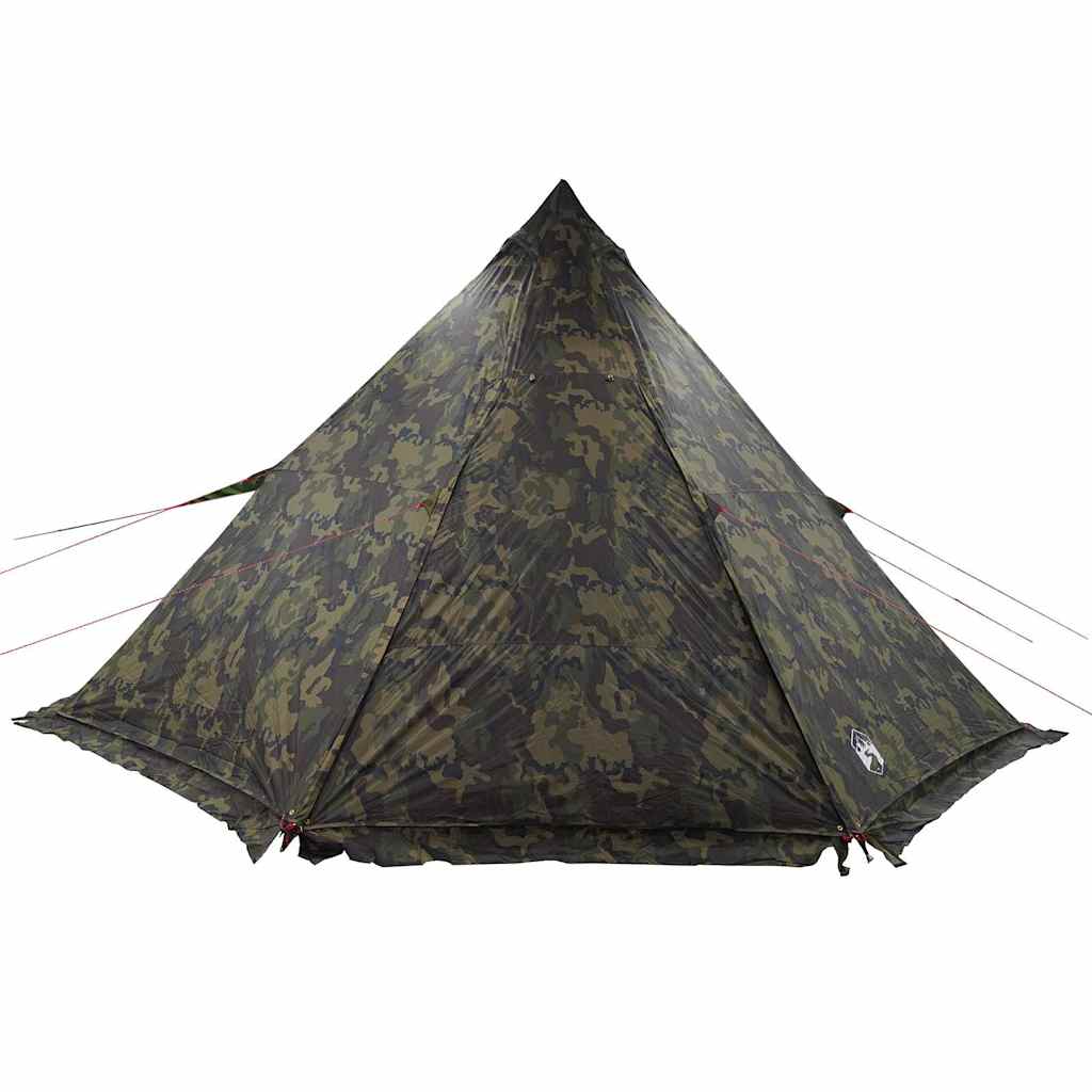 Tipi-Familienzelt 8 Personen Tarnmuster Wasserdicht