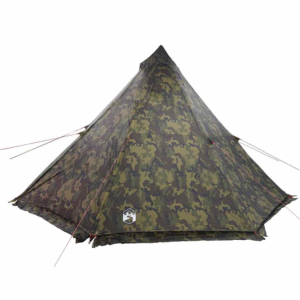 Tipi-Familienzelt 8 Personen Tarnmuster Wasserdicht