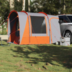 Autozelt 4 Personen Grau und Orange Wasserfest