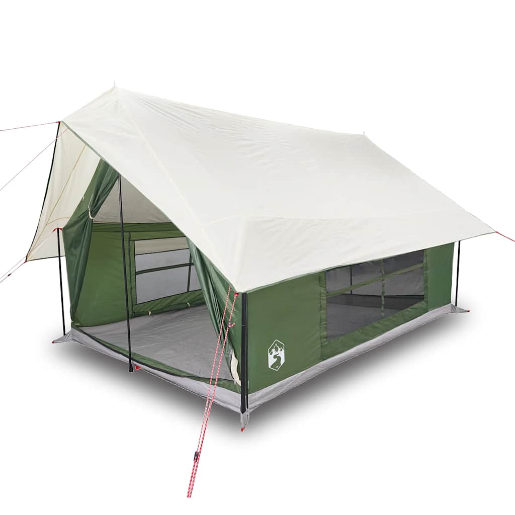 Campingzelt 5 Personen Grün Wasserdicht