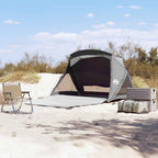 Strandzelt 2 Personen Grau Wasserdicht