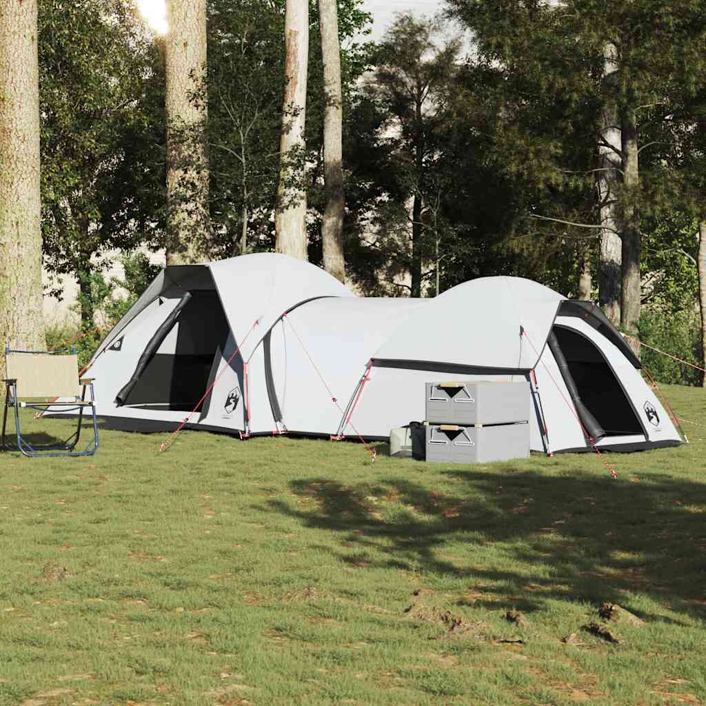 Campingzelt 5 Personen Weiß Verdunkelungsstoff Wasserdicht