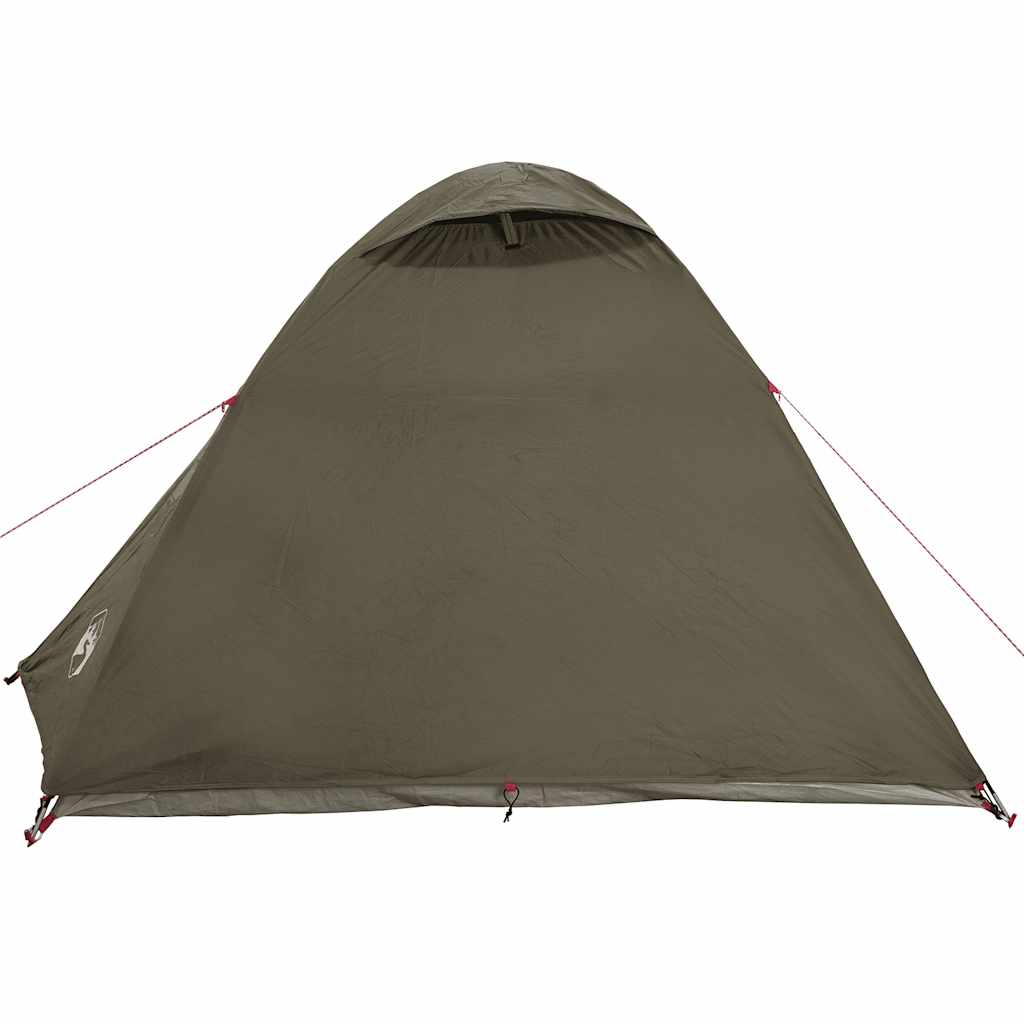 Kuppel-Campingzelt 3 Personen Braun Wasserdicht