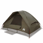 Kuppel-Campingzelt 4 Personen Braun Wasserdicht