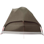 Kuppel-Campingzelt 4 Personen Braun Wasserdicht