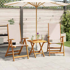Gartenstühle 2 Stk. Klappbar Massivholz Akazie und Textilene