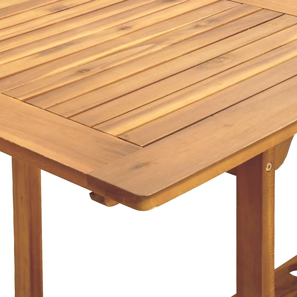 7-tlg. Garten-Essgruppe Stoff und Massivholz Blau und Weiß