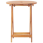 3-tlg. Bistro-Set Beige Polypropylen und Massivholz