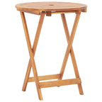3-tlg. Bistro-Set Beige Stoff und Massivholz