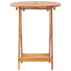 3-tlg. Bistro-Set Beige Polypropylen und Massivholz