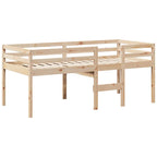 Hochbett mit Dach 80x200 cm Massivholz Kiefer
