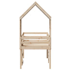 Hochbett mit Dach 80x200 cm Massivholz Kiefer