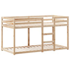 Etagenbett ohne Matratze 90x200 cm Massivholz Kiefer