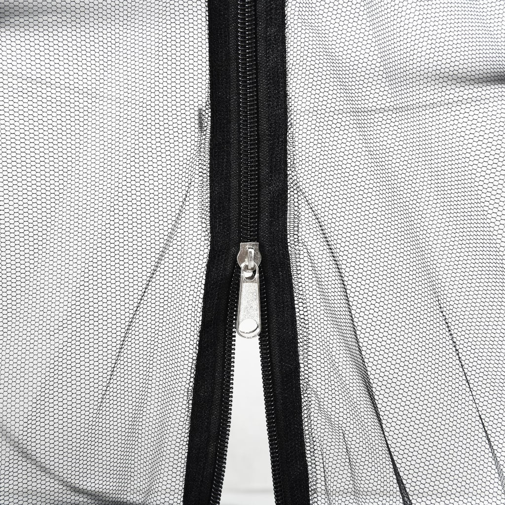Moskitonetz für Sonnenschirm 220 Mesh Schwarz Φ300x230 cm