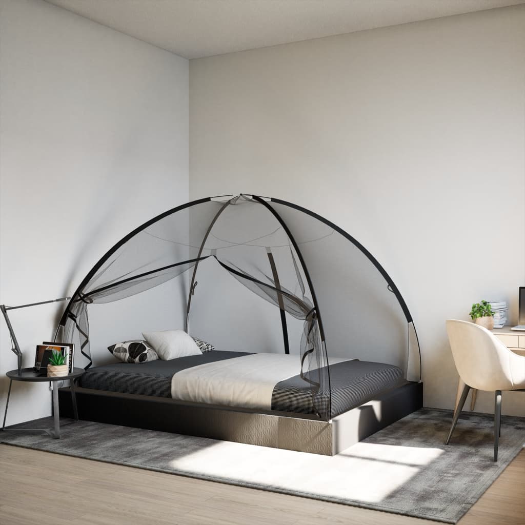 Moskito-Netzzelt Mongolisch 220 Schwarz 200x150x140 cm