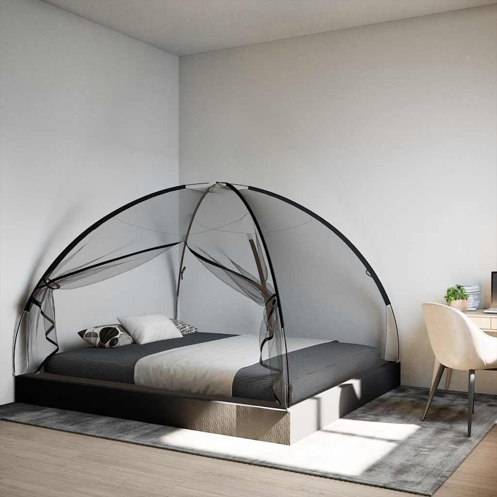 Moskito-Netzzelt Mongolisch 220 Schwarz 200x180x135 cm