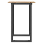 Esstisch O-Gestell 80x50x75 cm Massivholz Kiefer und Stahl