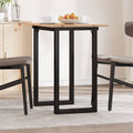 Esstisch O-Gestell 80x50x75 cm Massivholz Kiefer und Stahl